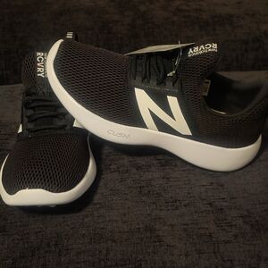 New Balance Men’s Black & White Cush+ Running Sneakers